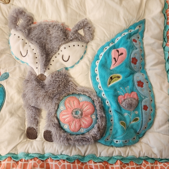 Levtex Baby Bedding Set - 4 Piece Crib Set - Fiona Nursing Collection - Picture 9 of 12